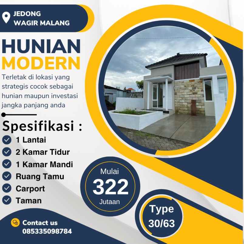 Rumah Siap Huni 1 Lantai Di Kota Malang