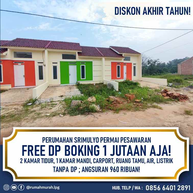 rumah subsidi belakang diniyah putri ramai penduduk