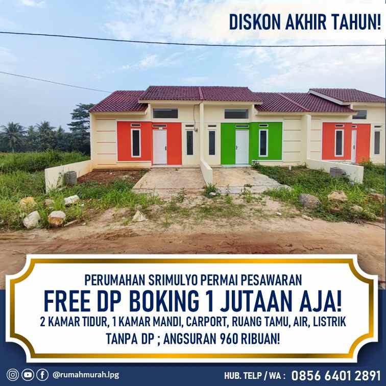 rumah subsidi belakang diniyah putri ramai penduduk