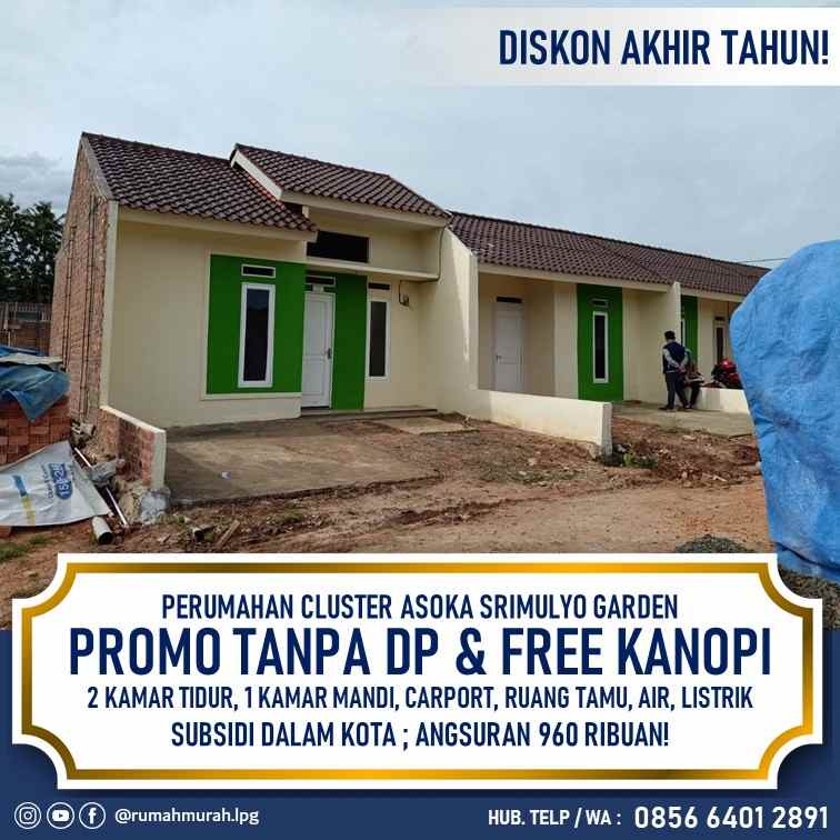 subsidi murah dekat kemiling bonus kanopi