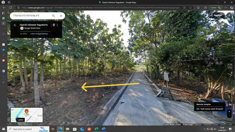 tanah jl wates km 14 agrodadi