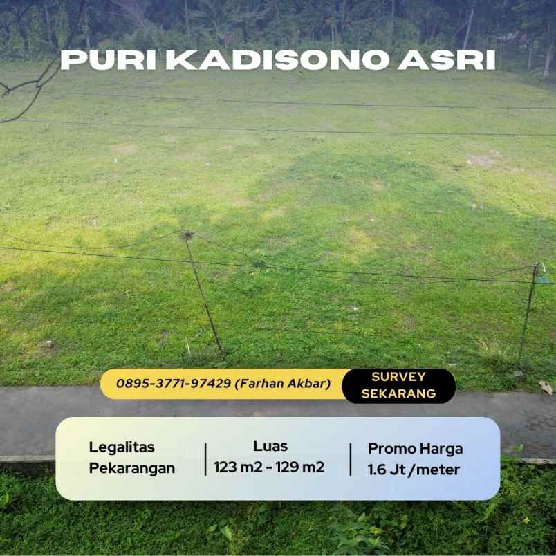 tanah kaveling murah promo 1 6 jt m dekat rsud sleman