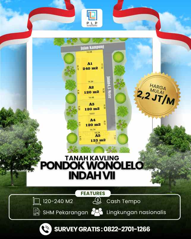 tanah kavling murah dekat pasar jangkang