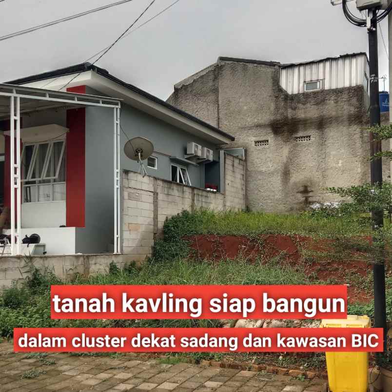 tanah kavling strategis dekat sadang dan kawasan bic