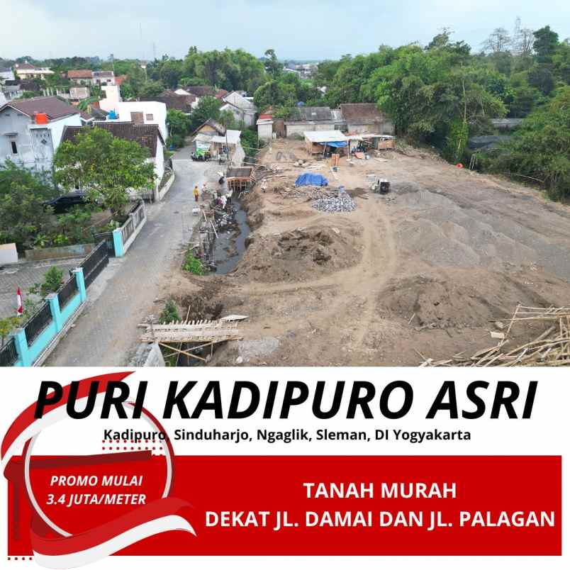 tanah murah area jl palagan km 9 hanya 3 4jt meter