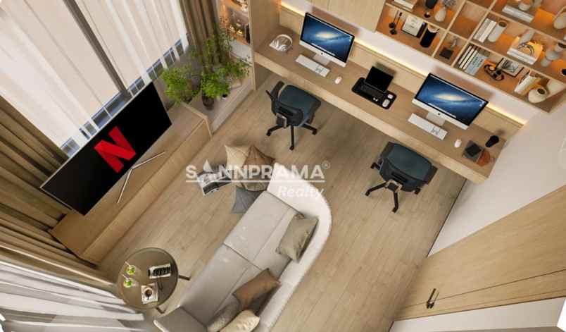 townhouse 3 lantai strategis di pondok labu jak sel