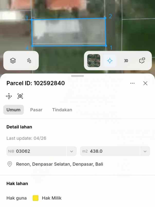 dijual 4 48 are jl tukad badung xi renon denpasar