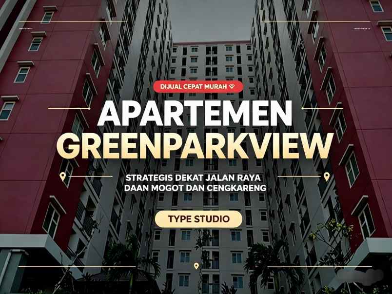 dijual apartemen apartemen green park view