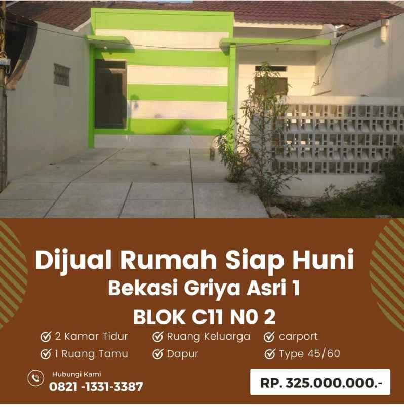 dijual cepat rumah siap huni