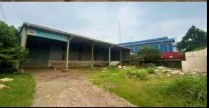 dijual gudang siap pakai di daerah jalan raya setu