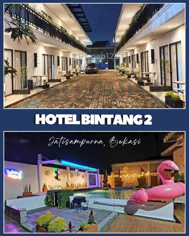 dijual hotel bintang 2 aktif di cibubur
