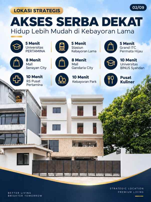 dijual kost grogol kebayoran lama