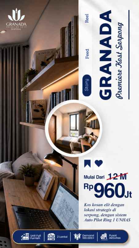 dijual kost serpong tangsel banten