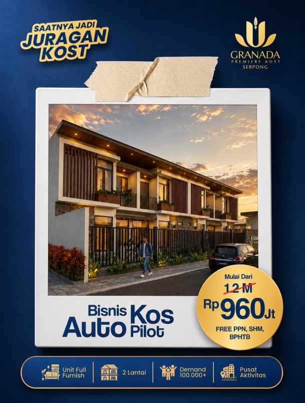dijual kost serpong tangsel banten