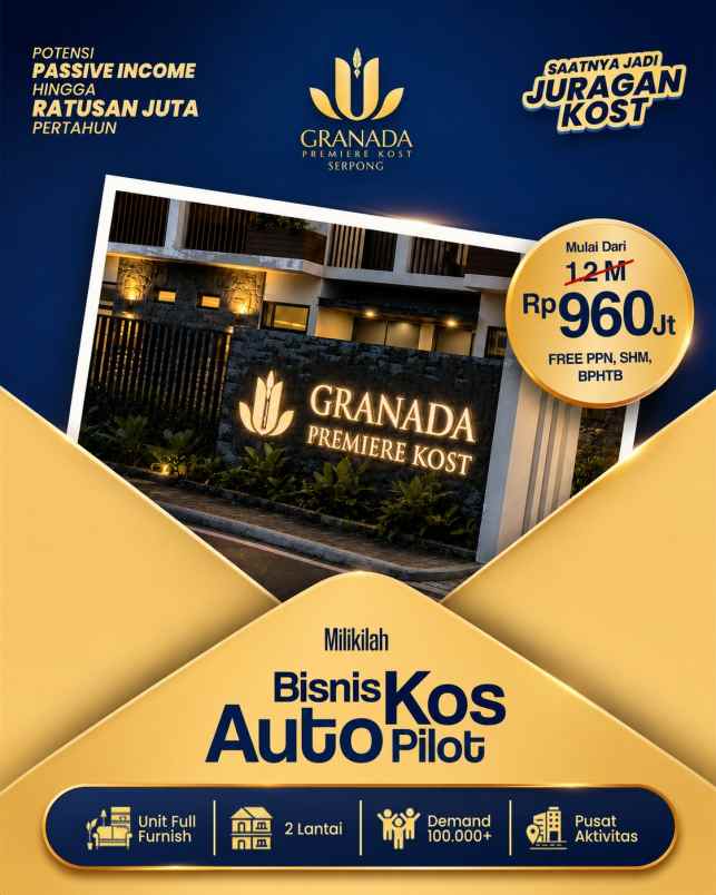 dijual kost serpong tangsel banten