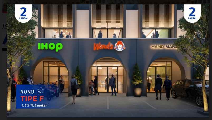 dijual ruko gudang kantor sawojajar mas