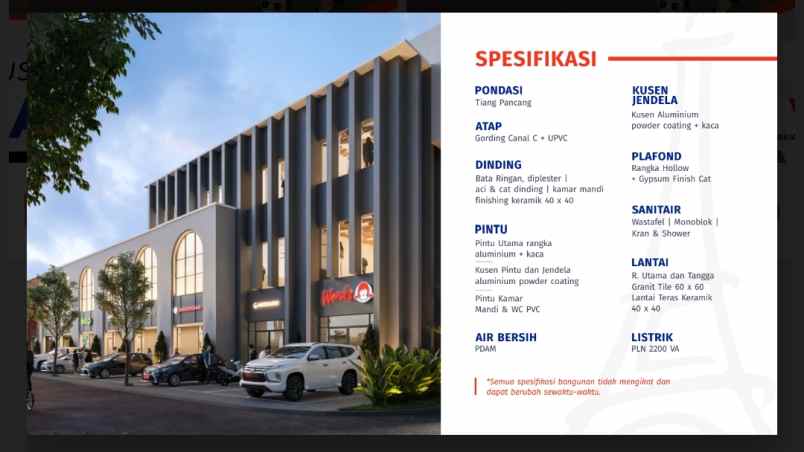 dijual ruko gudang kantor sawojajar mas