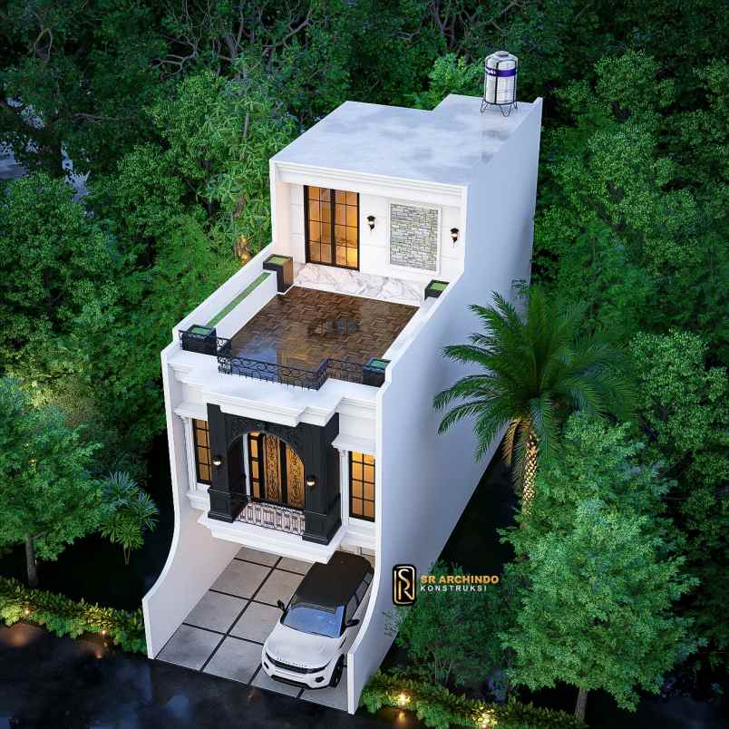 dijual rumah 2 lantai rooftop di jagakarsa