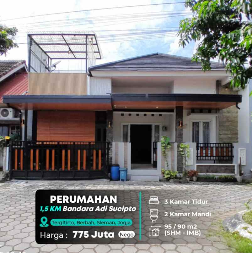 dijual rumah berbah