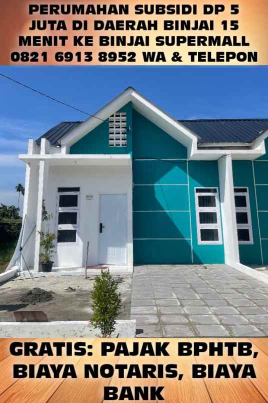 dijual rumah binjai