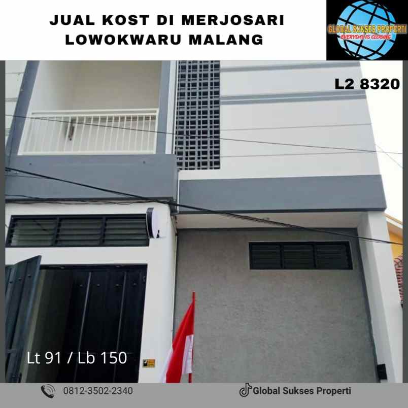 dijual rumah di d luna merjosari