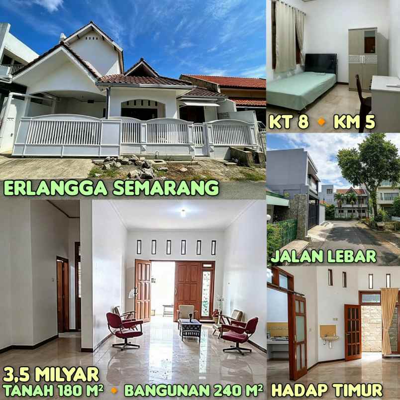dijual rumah di erlangga peleburan semteng semarang