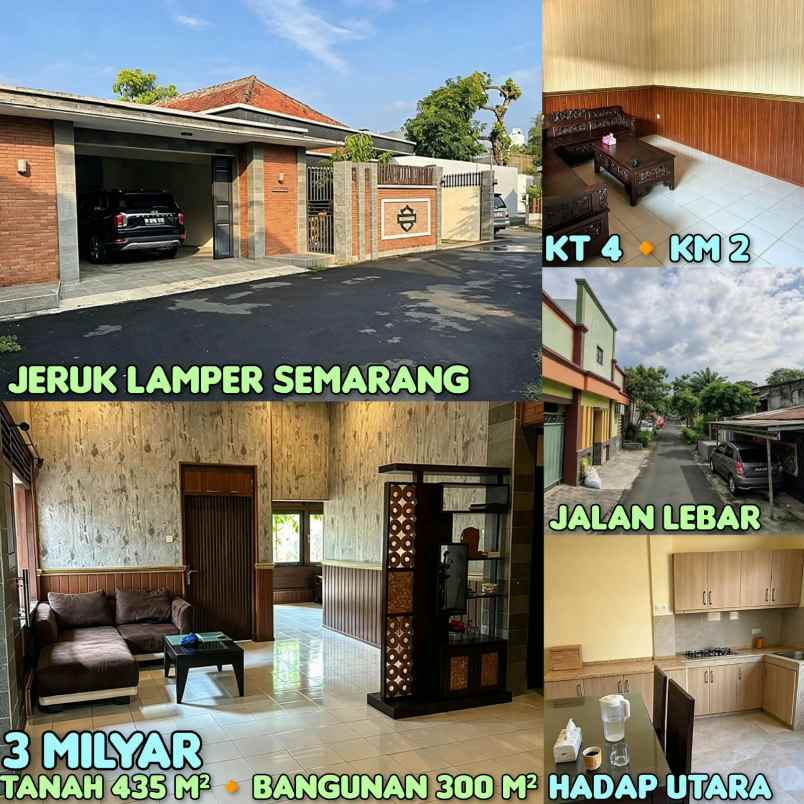 dijual rumah di jeruk lamper semarang
