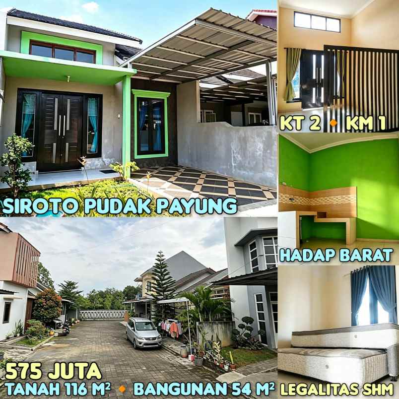 dijual rumah di perum cluster siroto pupay semarang