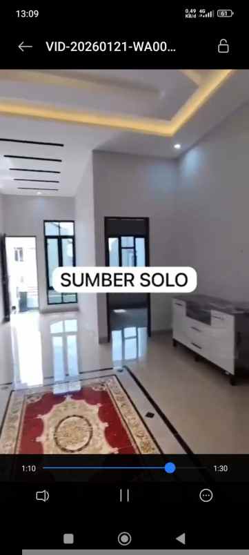 dijual rumah di sumber solo
