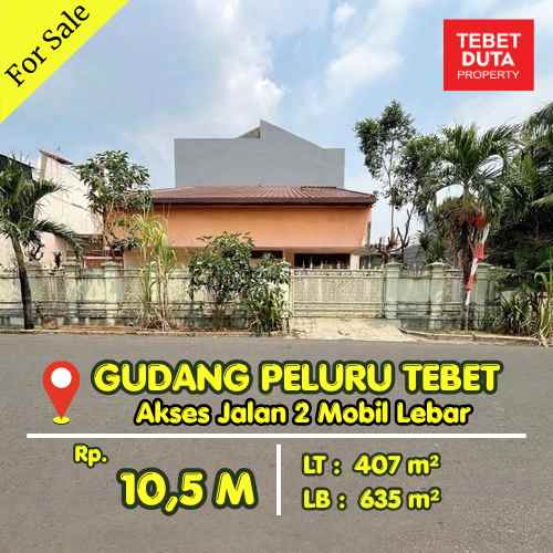 dijual rumah gudang peluru