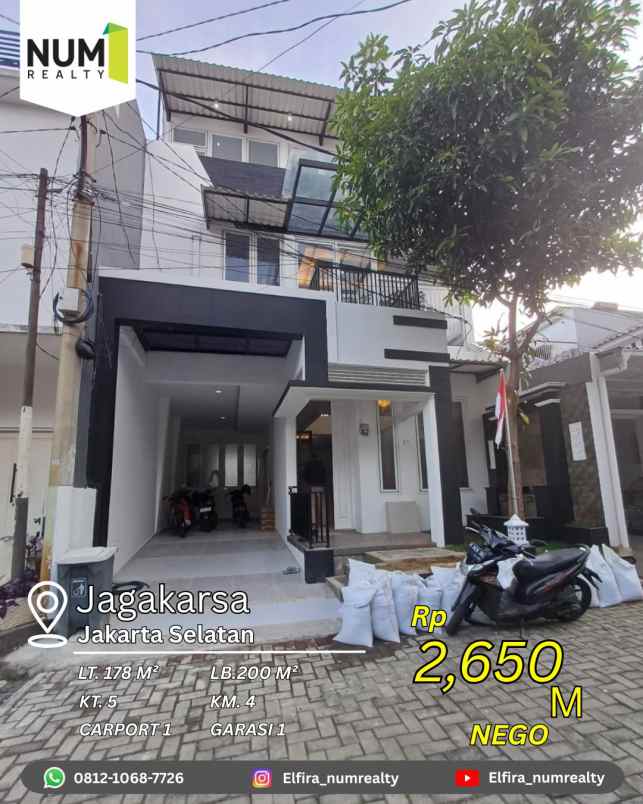 dijual rumah jagakarsa jakarta selatan
