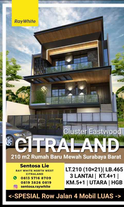 dijual rumah jalan eastwood regency
