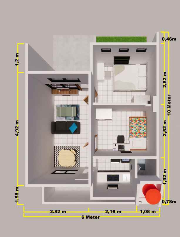 dijual rumah jalan raya megu cisoka