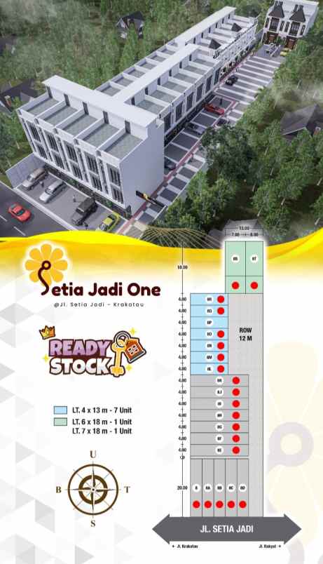 dijual rumah jalan setia jadi krakatau