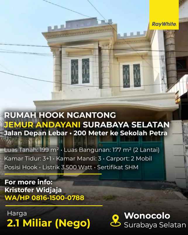 dijual rumah jemur andayani