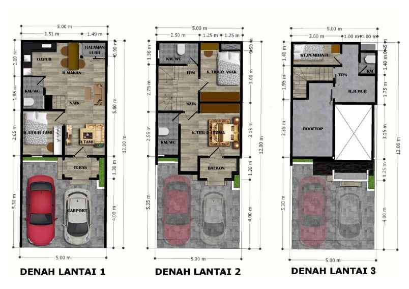 dijual rumah jl batu belah 1 cipedak