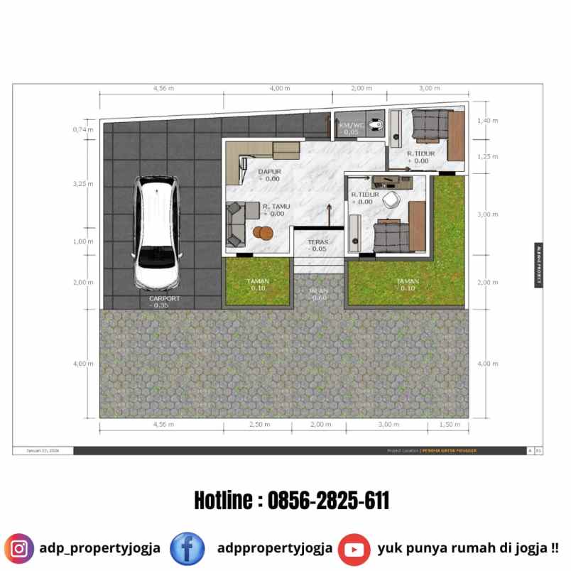 dijual rumah jl godean km 12