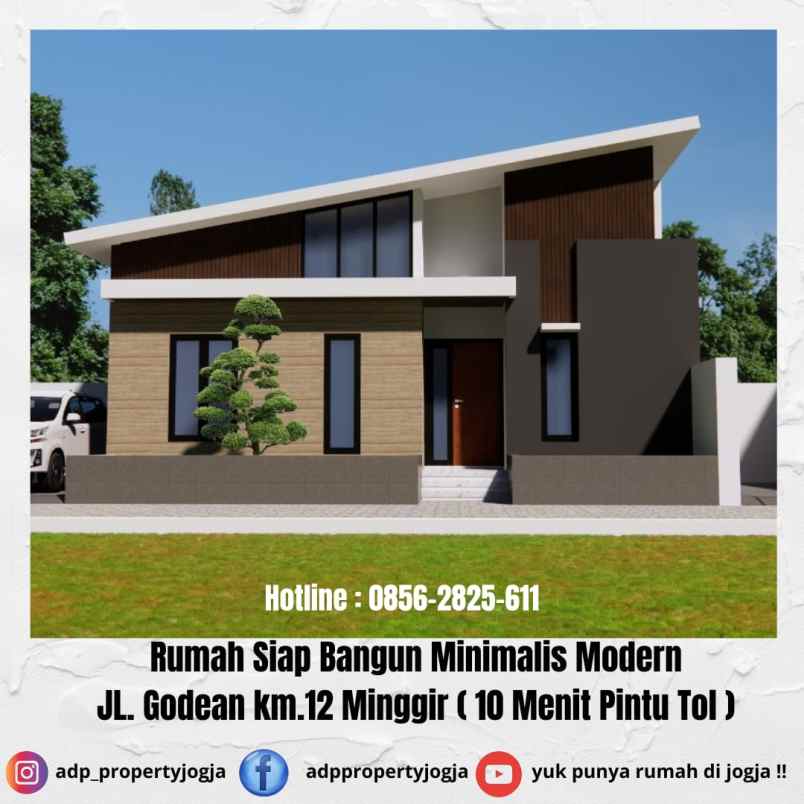 Rumah Siap Bangun Minimalis Modern Di Jl Godean Km 12 Minggir Sleman