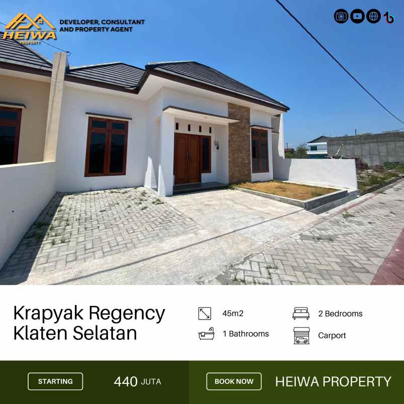 dijual rumah jl kuntowijoyodanu krapyak