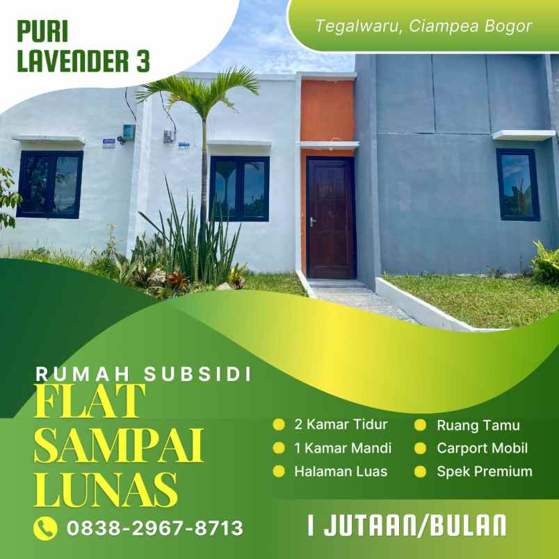 dijual rumah jln tegalwaru ciampea