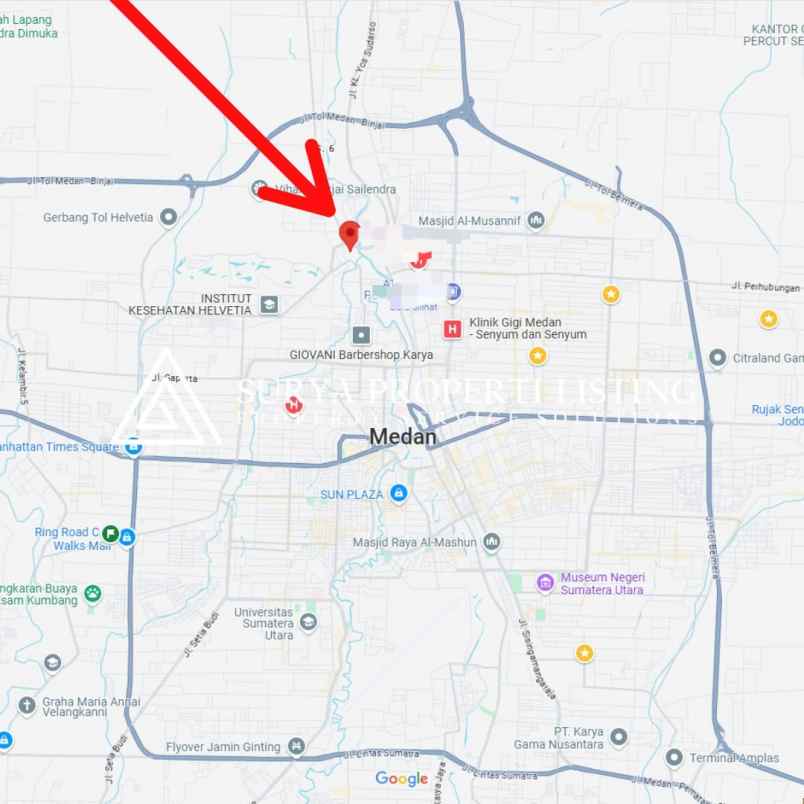 dijual rumah komplek citraland helvetia labuhan deli