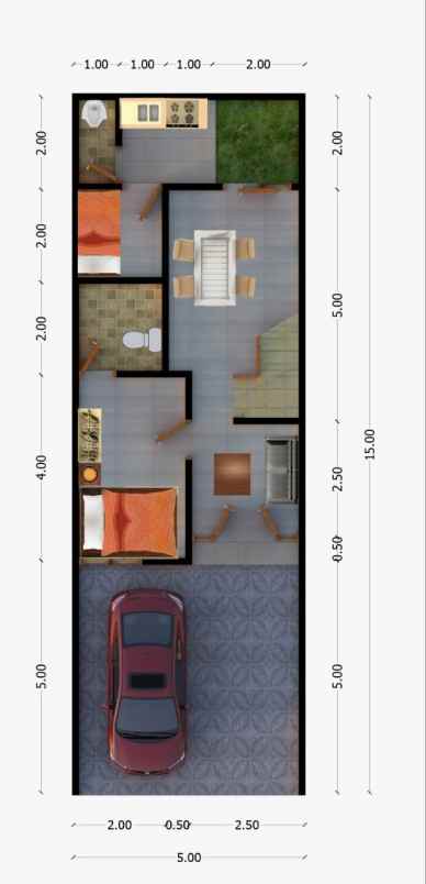 dijual rumah mulyosari utara