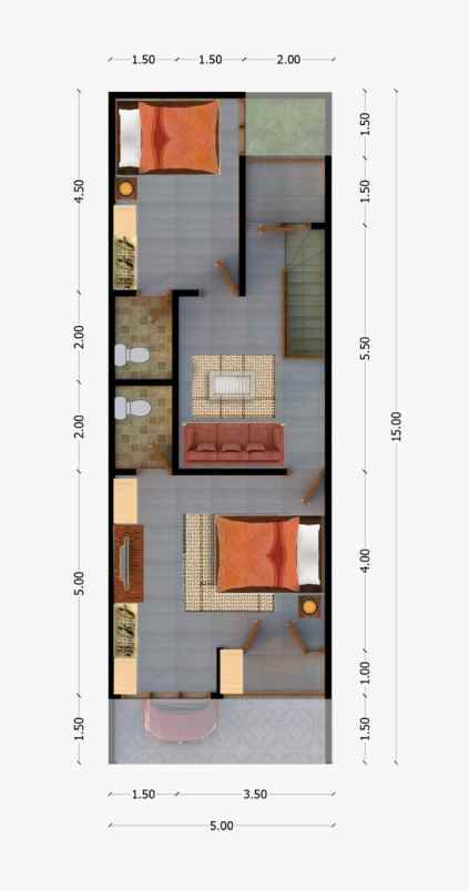 dijual rumah mulyosari utara