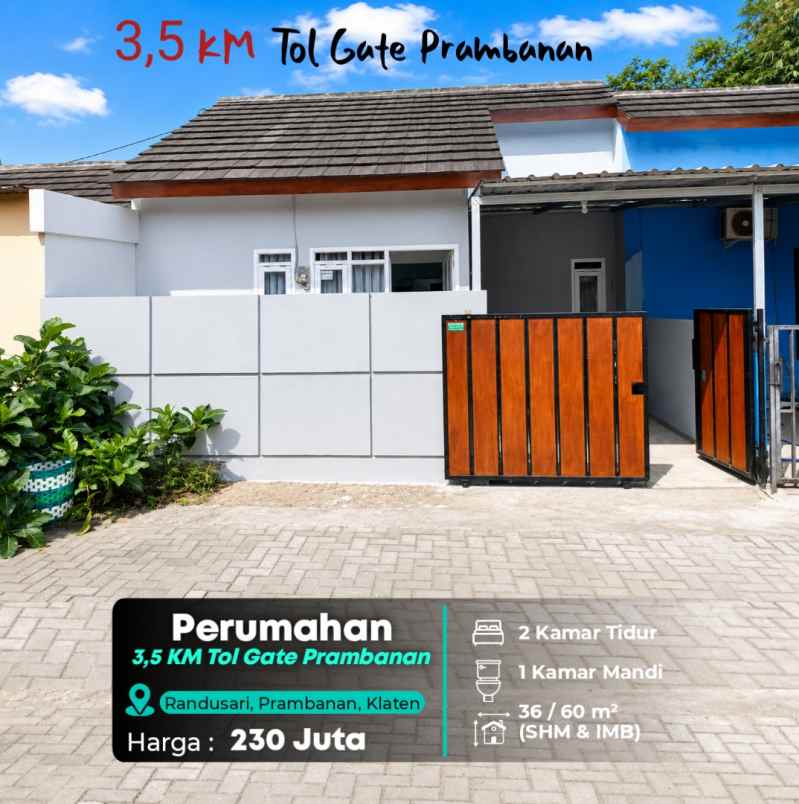 dijual rumah prambanan