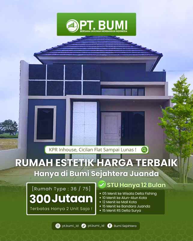 dijual rumah prasung kel buduran