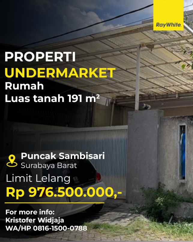 dijual rumah puncak sambisari