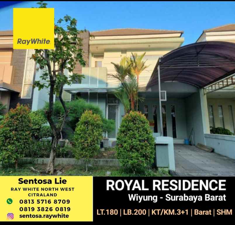 Dijual Rumah Royal Residence Wiyung Surabaya Semi Furnished