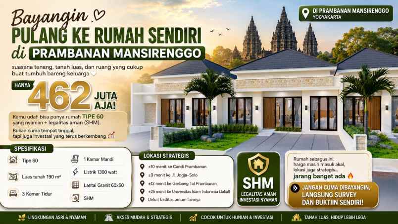 dijual rumah rumah tanjung sari