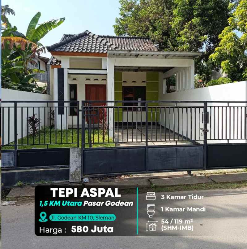 dijual rumah sleman barat