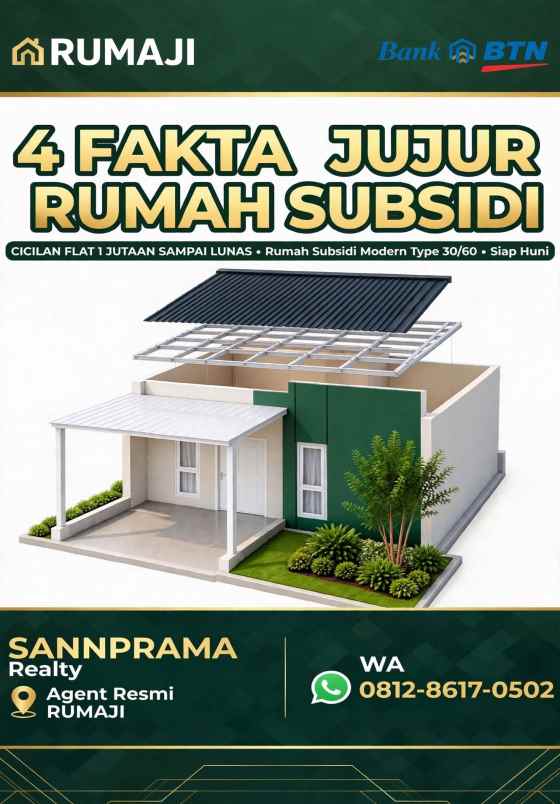 dijual rumah sma 1 ciseeng putat nutug